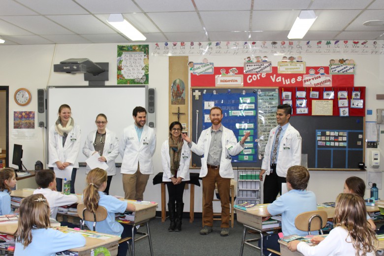 Teacher Talk: University of Vermont SMILE Docs Teach the 3rd Grade Students about the Human Body and Medicine