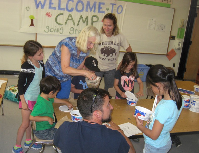 Campers are “Going Green” with Red Wiggler Worms and Purple Cupcakes at Mater Christi’s Little Adventurers Camp